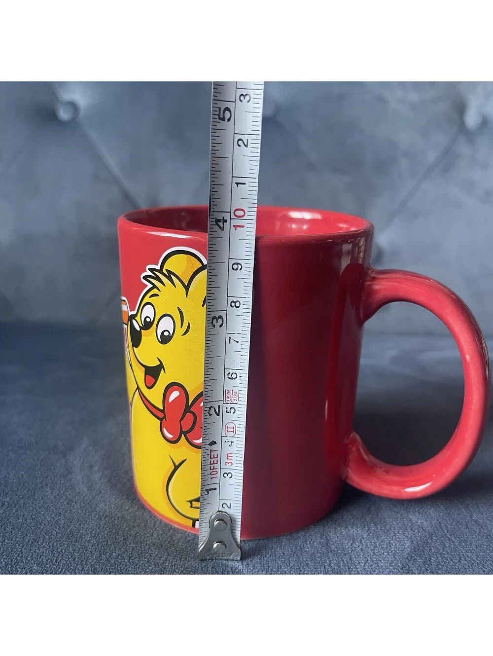 HARIBO Coffee Mug Gummy Gold Bear Red Yellow Novelty Baren Starker RARE PROMO